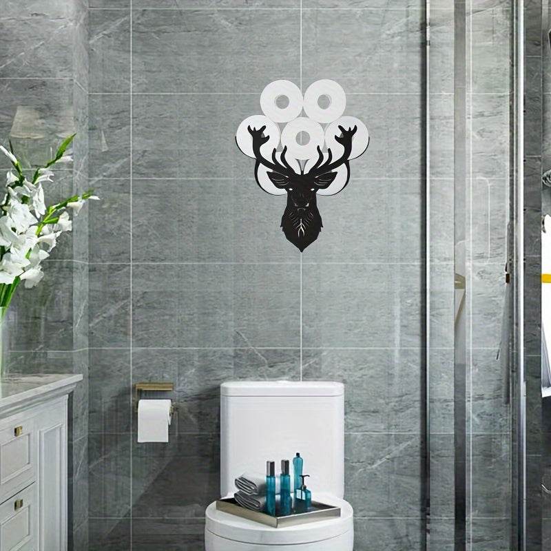 Deer Head Toilet Paper Holder Rack - Montero Milan