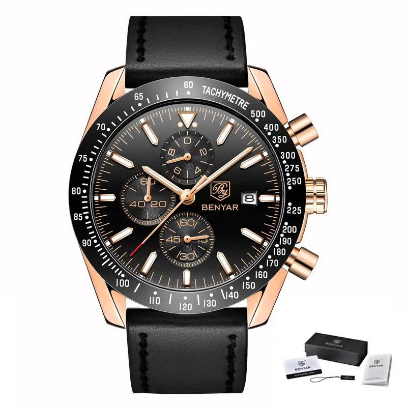 Stravaro ChronoSport Leather Watch - Montero Milan