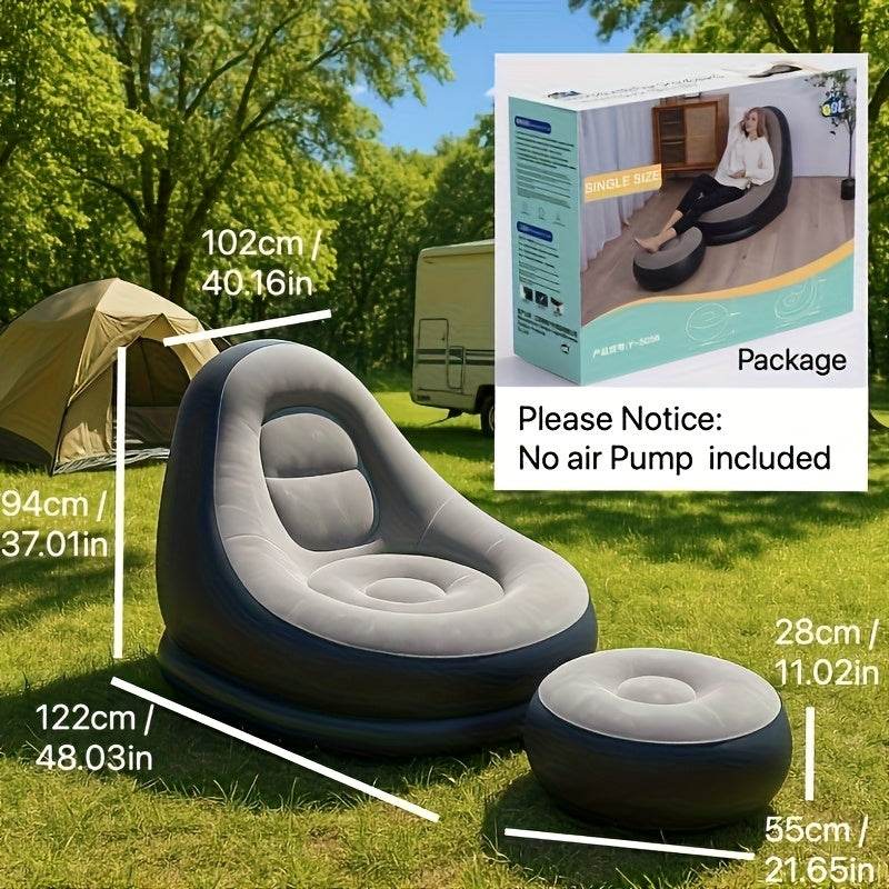 Inflatable Lounger Chair with Footrest - Montero Milan