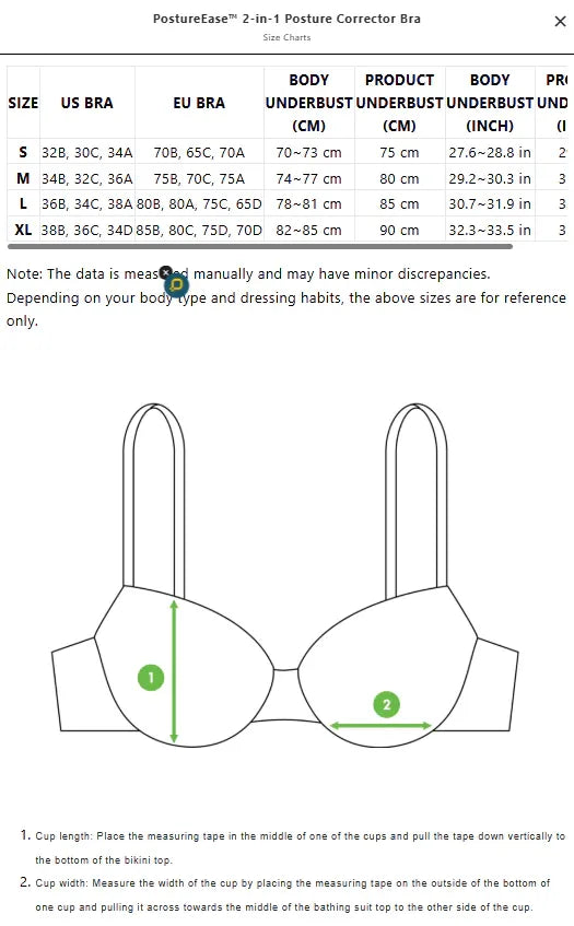 PostureEase™ 2-in-1 Posture Corrector Bra
