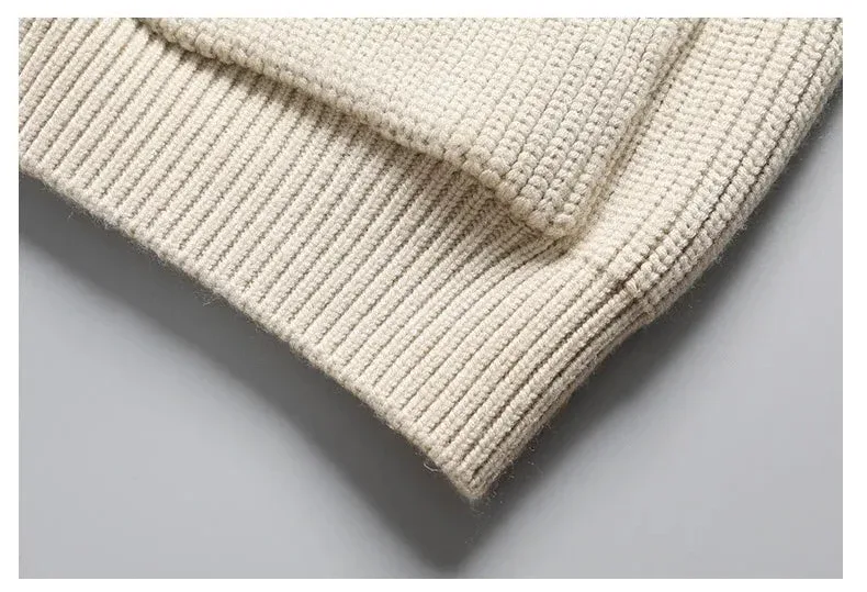Two-Tone Knit Button Cardigan
