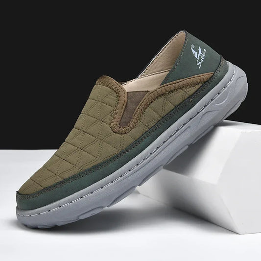 Quilted Slip-On Walking Loafers