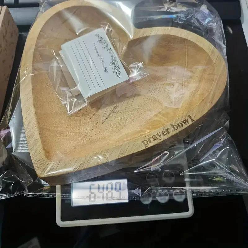 Heart-Shaped Wooden Prayer Bowl - Montero Milan