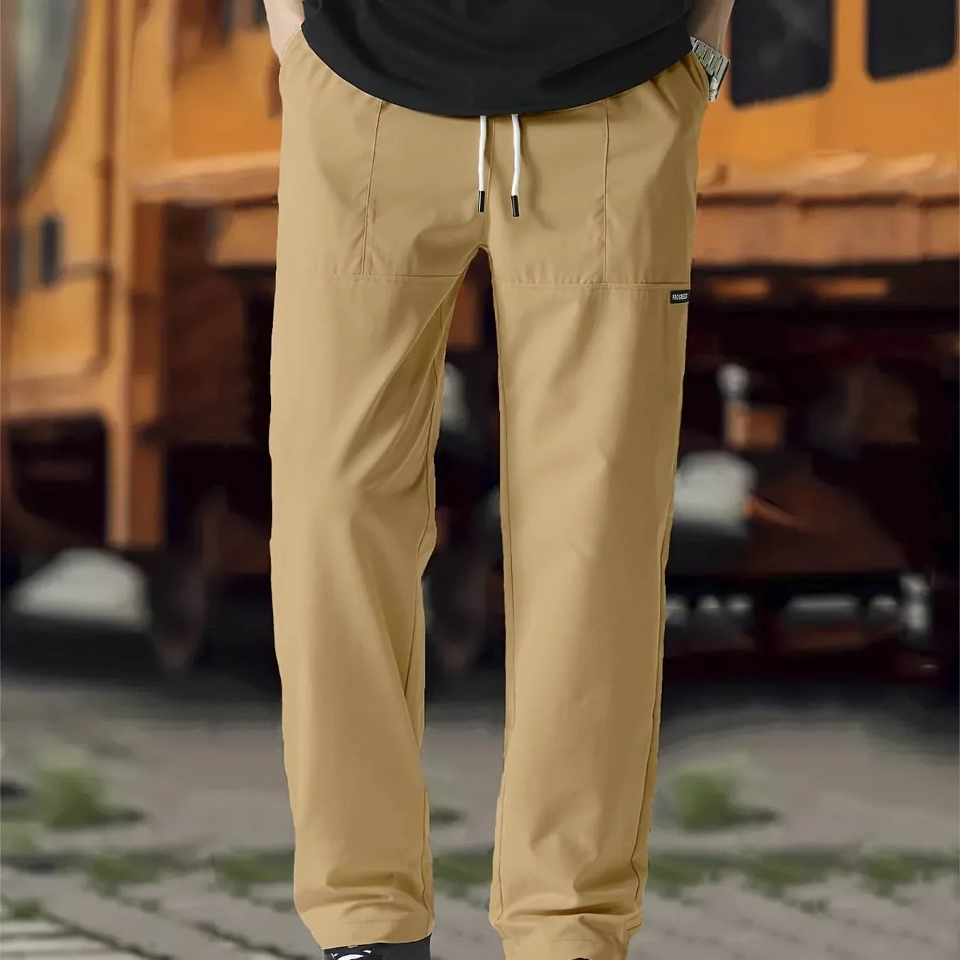 Straight-Leg Drawstring Joggers