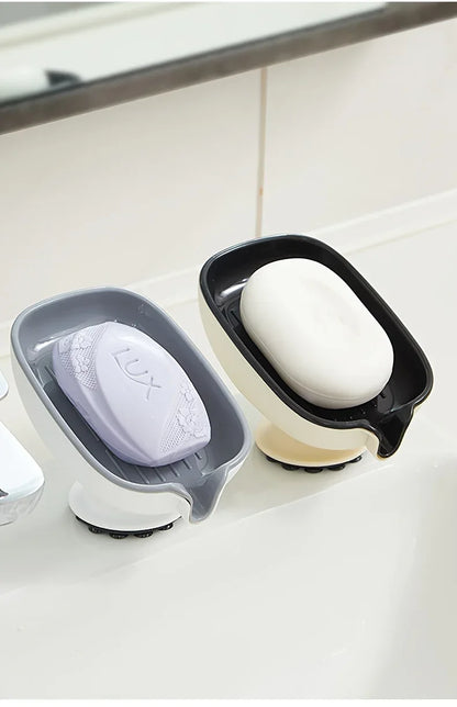 Montero Milan Drain soap dish, soap holder, bathroom drain soap rack, household suction cup soap box without drilling, scented soap holder, scented soap tray, bathroom soap container and storage