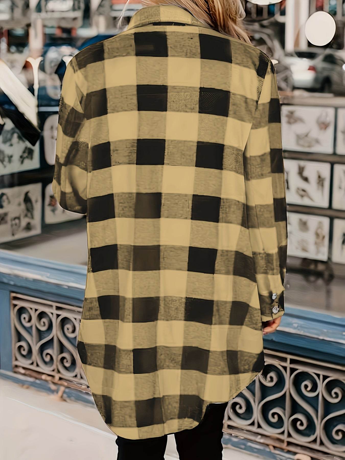 Relaxed Fit Plaid Shacket - Montero Milan