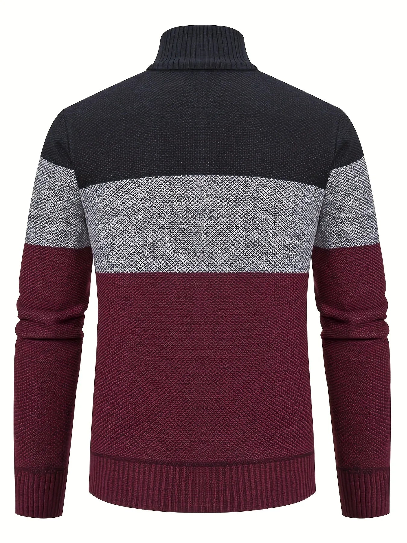Men'S Knitted Cardigan with a Stand-Up Collar, a Casual And Stylish Outerwear.