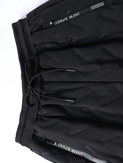 Men'S and Women'S Thickened Winter Jogger Pants with Plush Fleece Lining - Warm, Leak-Proof, Windproof, Adjustable Drawstring Waist, Zipper Pockets, Solid Color for Casual Home and Outdoor Use