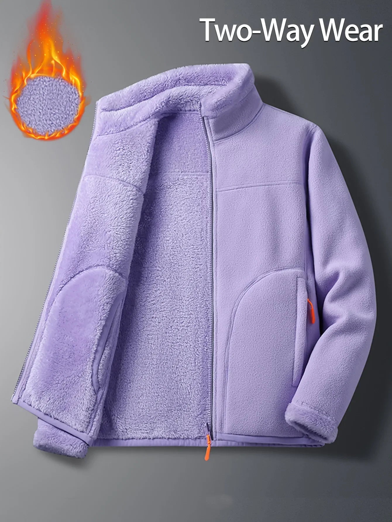 Reversible Sherpa Fleece Jacket