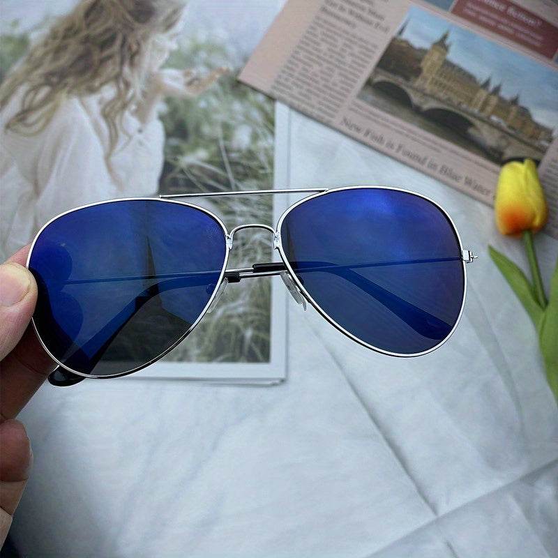Unisex Retro Mirrored Aviator Sunglasses  - Montero Milan