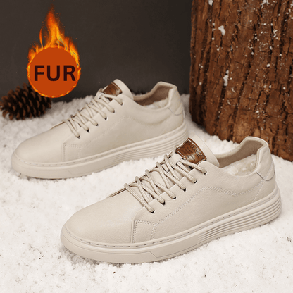 Genuine Leather Casual Oxford Sneakers - Montero Milan