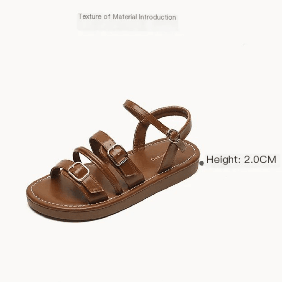 Vesta Leather Sandals - Montero Milan