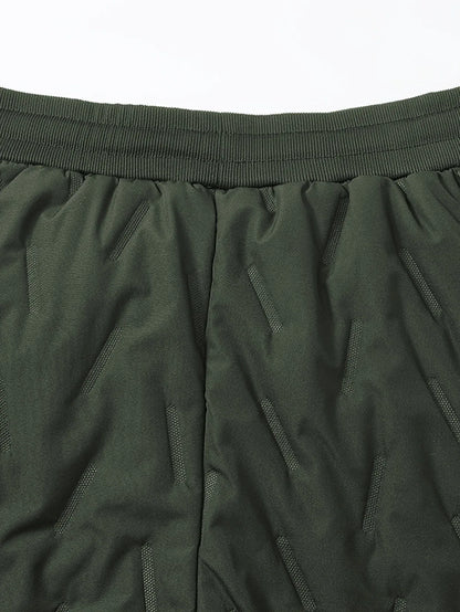 Men'S and Women'S Thickened Winter Jogger Pants with Plush Fleece Lining - Warm, Leak-Proof, Windproof, Adjustable Drawstring Waist, Zipper Pockets, Solid Color for Casual Home and Outdoor Use