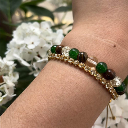 Relaxing Success Enhancing Prosperity & Abundance Wristband - Healing Jewelry Gift for Relaxation and Success - Montero Milan