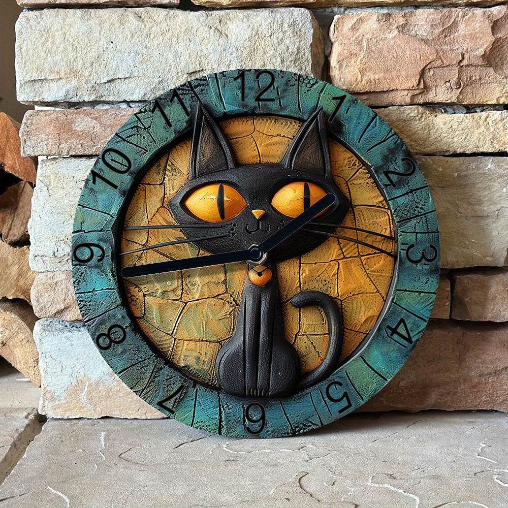 Cute Cat Silent Wall Clock - Montero Milan
