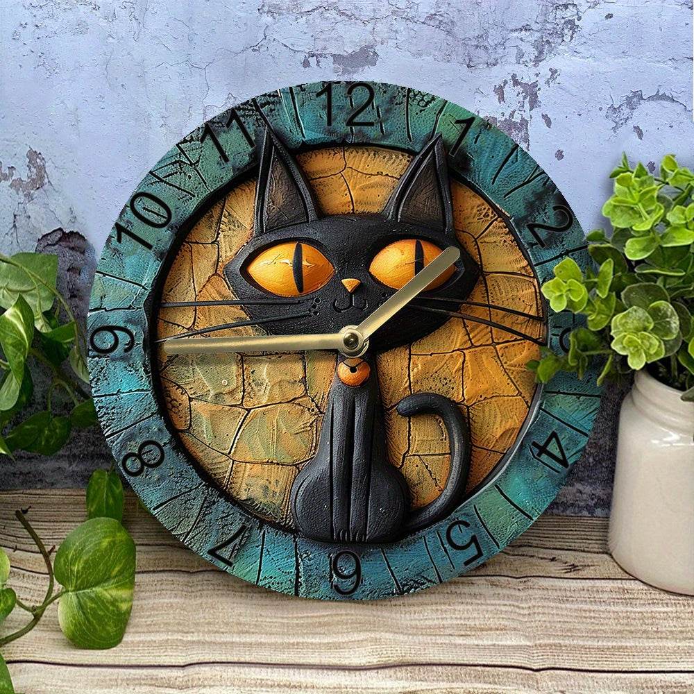 Cute Cat Silent Wall Clock - Montero Milan