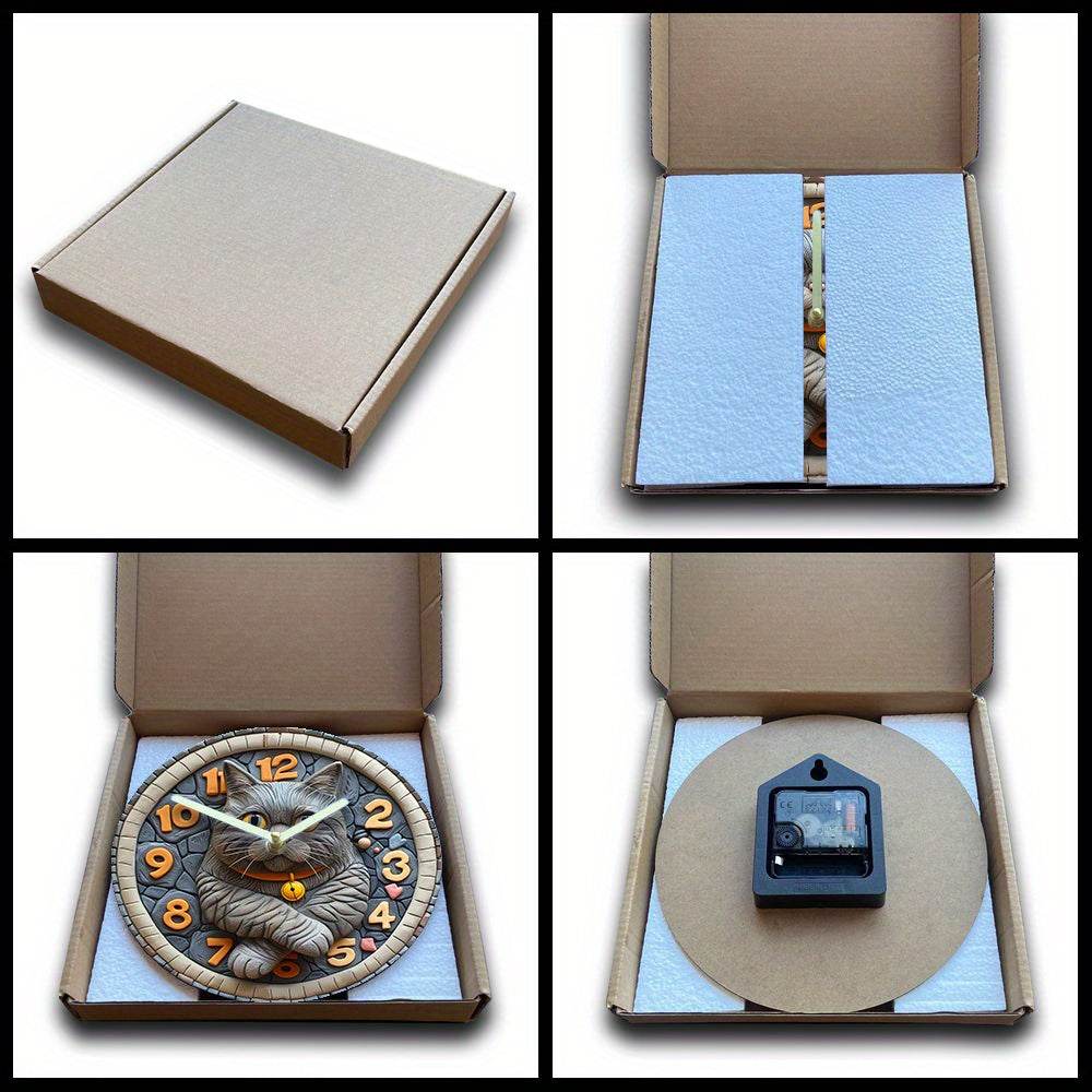 Silent British Shorthair Cat Wall Clock - Montero Milan