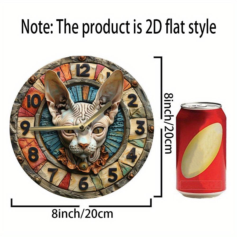 Sphynx Cat Silent Wall Clock - Montero Milan