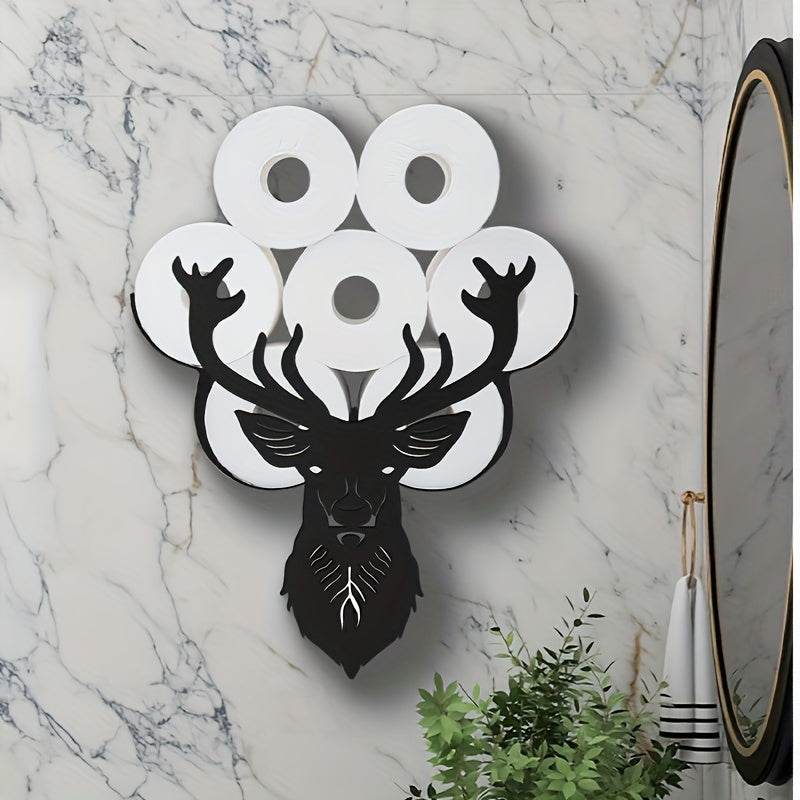 Deer Head Toilet Paper Holder Rack - Montero Milan
