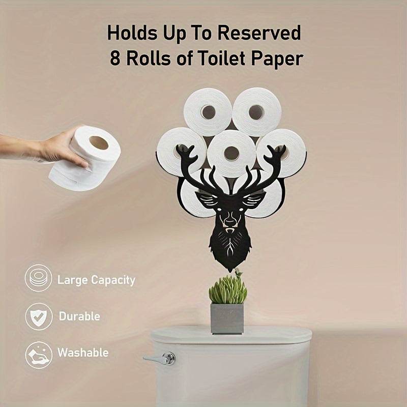 Deer Head Toilet Paper Holder Rack - Montero Milan