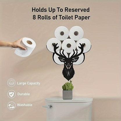 Deer Head Toilet Paper Holder Rack - Montero Milan