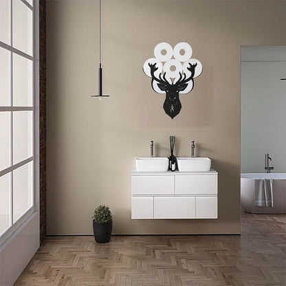 Deer Head Toilet Paper Holder Rack - Montero Milan