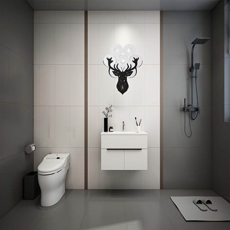 Deer Head Toilet Paper Holder Rack - Montero Milan