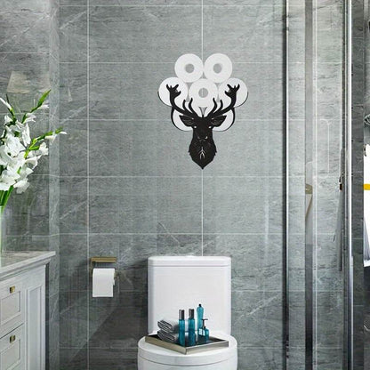 Deer Head Toilet Paper Holder Rack - Montero Milan