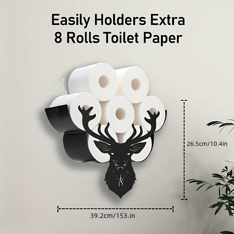 Deer Head Toilet Paper Holder Rack - Montero Milan