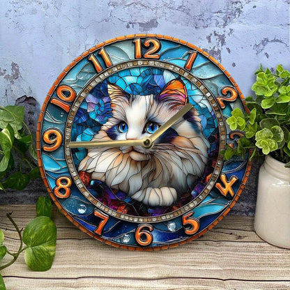 Persian Cat Silent Wall Clock - Montero Milan