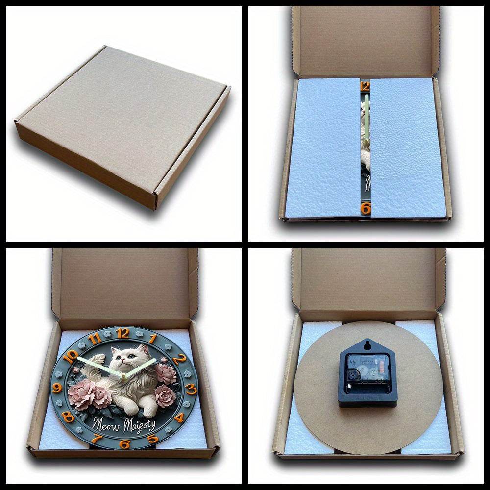 Persian Cat Silent Wall Clock Decor Gift - Montero Milan