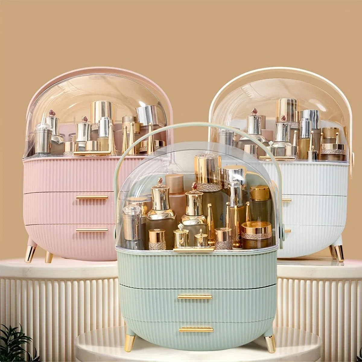 Portable Clear Dome Vanity Organizer - Montero Milan