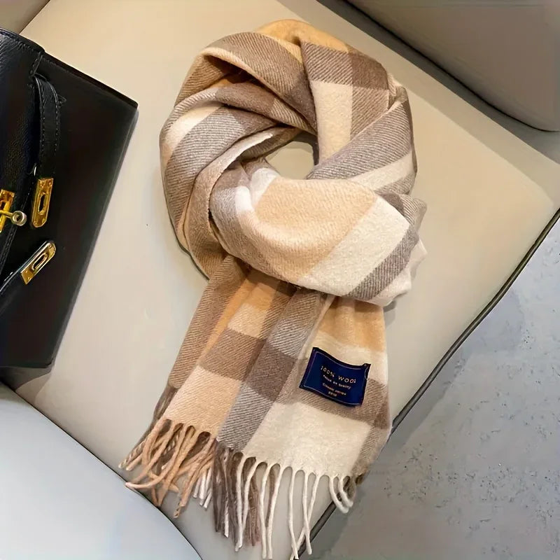 British Classic Australian Scarf - Vintage Striped Unisex Winter Warm Scarf
