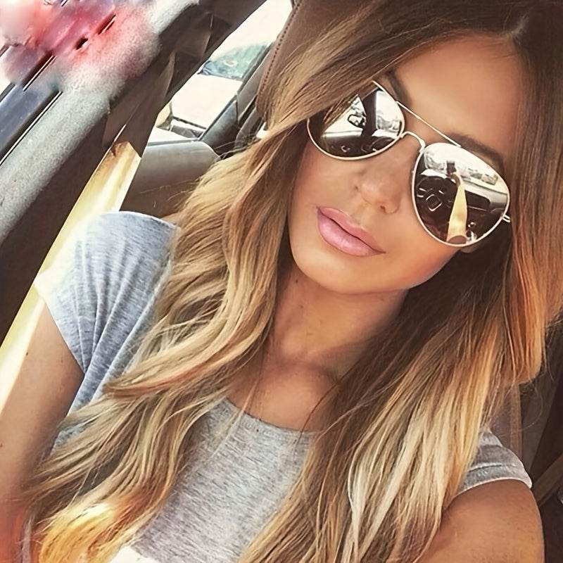 Unisex Retro Mirrored Aviator Sunglasses  - Montero Milan