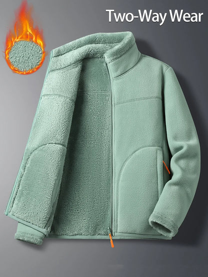 Reversible Sherpa Fleece Jacket