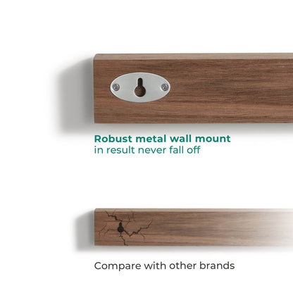 [Magnetic Knife Holder] Linoroso Magnetic Acacia Wood 16.5 Inches Wall Mounted Knife Holder, Knife Bar, Kitchen Utensil Holder - Montero Milan
