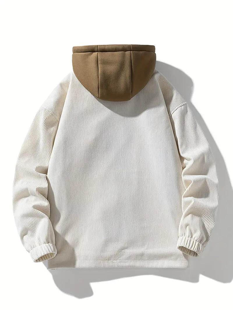 False Two-Piece Hooded Basketball Jacket - Montero Milan