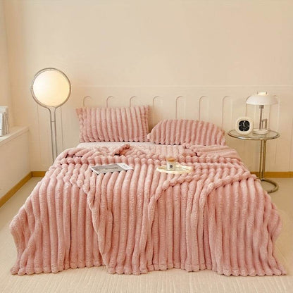 Luxe Faux Rabbit Fur Throw Blanket - Montero Milan
