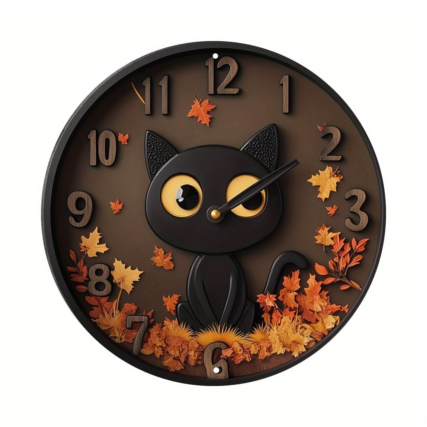 Autumn Kitty 2D Metal Wall Art Decor Sign - Montero Milan