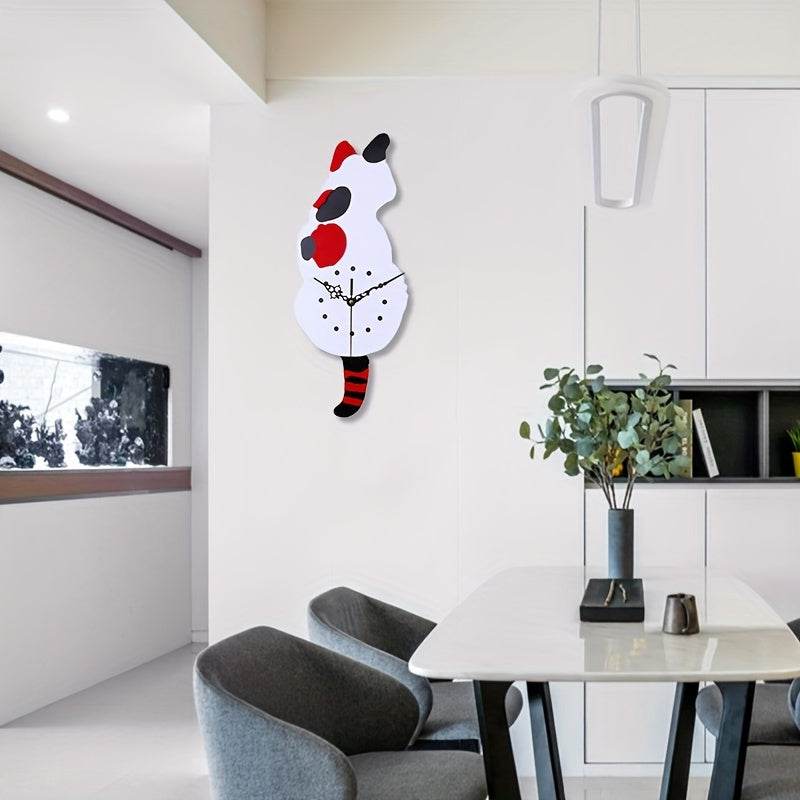 Charming Swinging Tail Kitten Clock for Any Room Decor - Montero Milan