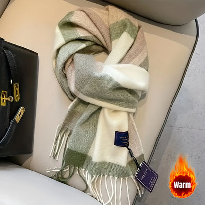 British Classic Australian Scarf - Vintage Striped Unisex Winter Warm Scarf