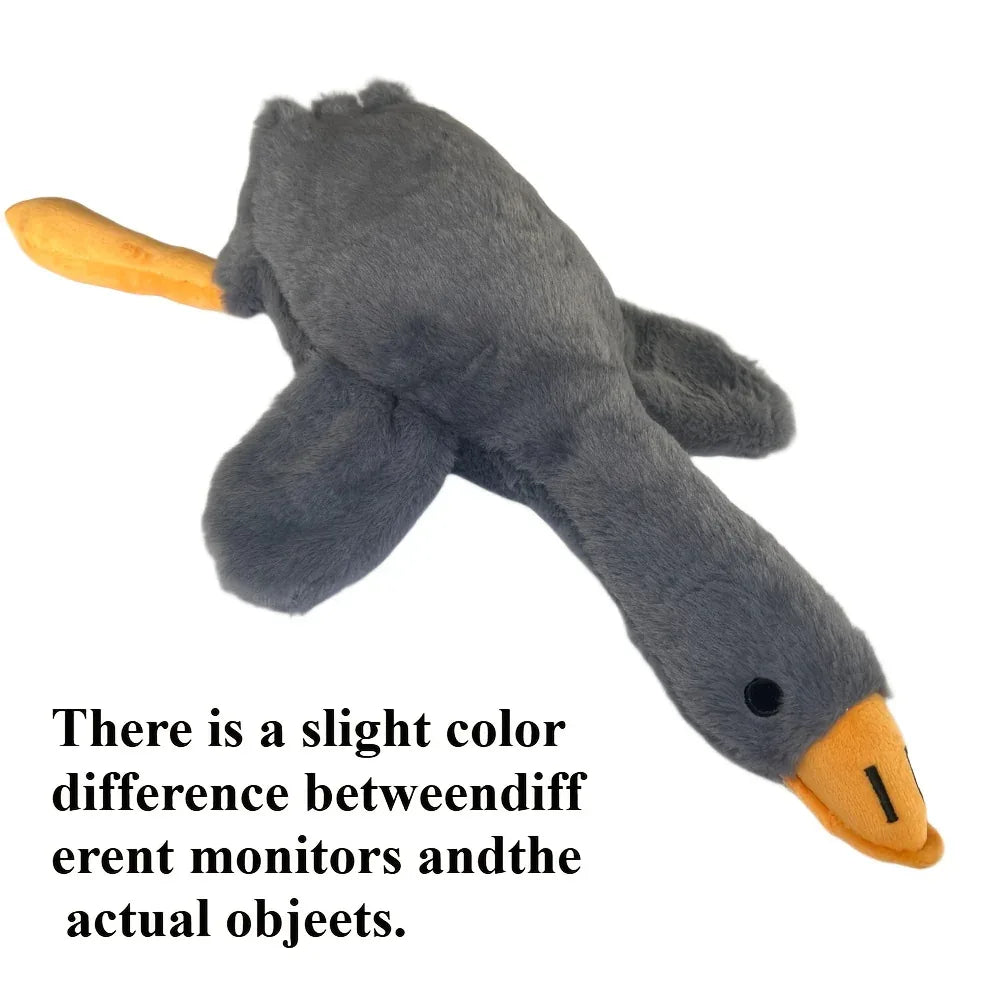 1pc White/Grey/Brown Soft Plush Toy, Duck-Companion Play Toy for Dogs, Release Dog Energy, Suitable for Large, Medium and Small Pets