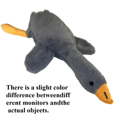 1pc White/Grey/Brown Soft Plush Toy, Duck-Companion Play Toy for Dogs, Release Dog Energy, Suitable for Large, Medium and Small Pets