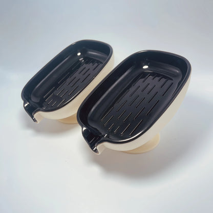 Montero Milan Drain soap dish, soap holder, bathroom drain soap rack, household suction cup soap box without drilling, scented soap holder, scented soap tray, bathroom soap container and storage