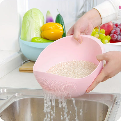 Montero Milan 1 Modern Plastic Multi-Purpose Kitchen Strainer - Fruit, Vegetable, Rice, and Grain Food Drain Basket - Kitchen Accessory Storage Basket