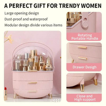 Portable Clear Dome Vanity Organizer - Montero Milan