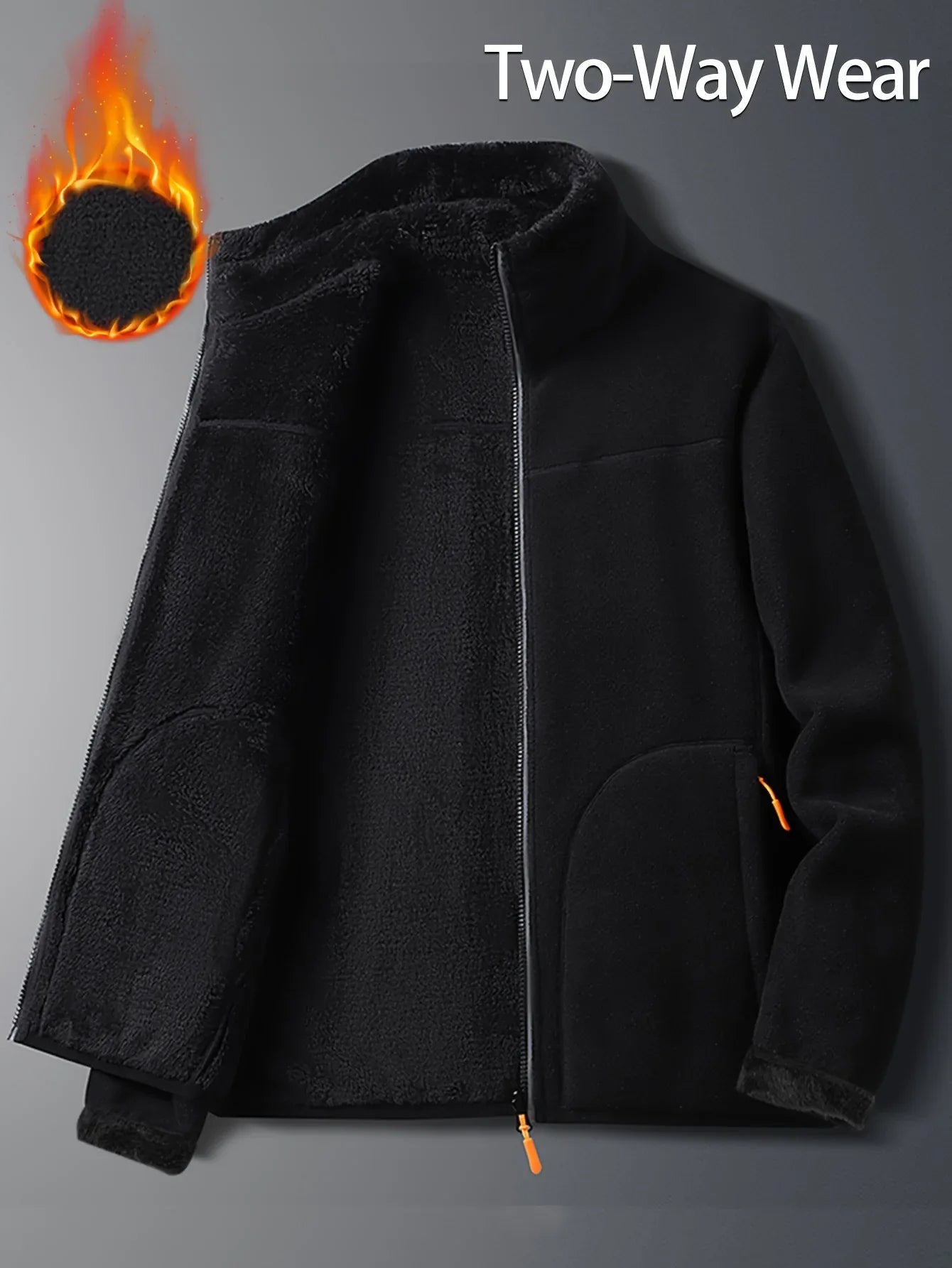 Reversible Sherpa Fleece Jacket