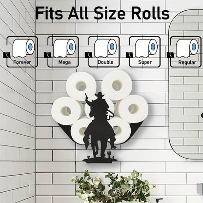 Western Cowboy Toilet Paper Holder Rack - Montero Milan