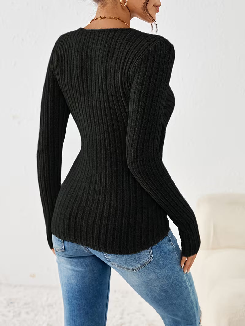 Siena Rib Wrap Top