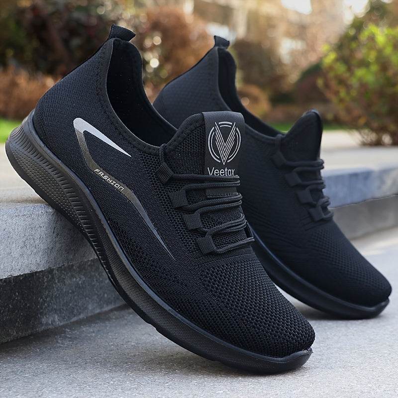 Breathable Men's Slip On Sneakers, Lightweight Comfortable Woven Non Slip Outdoor Training Running Workout - Montero Milan